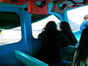 On The Boatride to Lago Atitlán