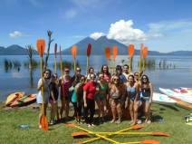 Kayaking on Lago Atitlán
