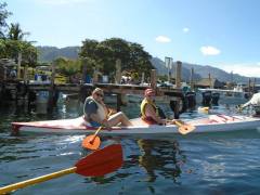 Kayaking on Lago Atitlán